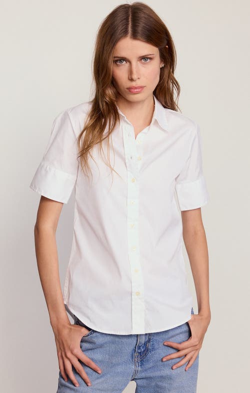 The Shirt By Rochelle Behrens The Short Sleeve Shirt In White