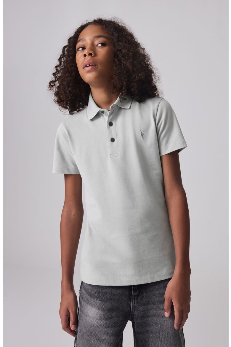 Kids' Cotton Polo, Alternate, color, GREY