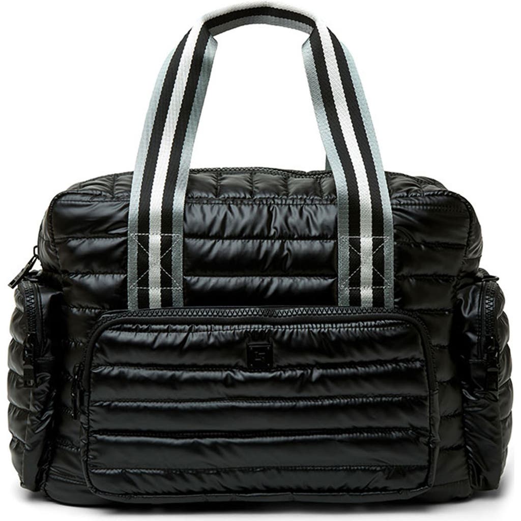 Think Royln Voyager Travel Bag In Black Tuscana