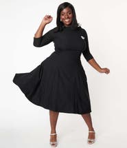 Unique Vintage Plus Size Nicola Swing Dress