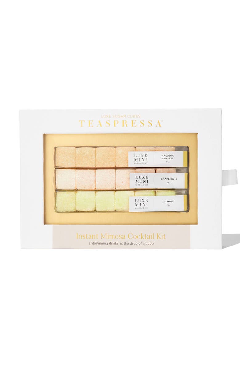 Teaspressa 18-Piece Luxe Bubbles Citrus Mimosa Sugar Cube Set, Main, color, 
