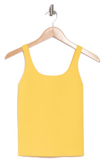 Alice And Olivia Alice + Olivia Daryn Sweater Tank In Mustard Seed