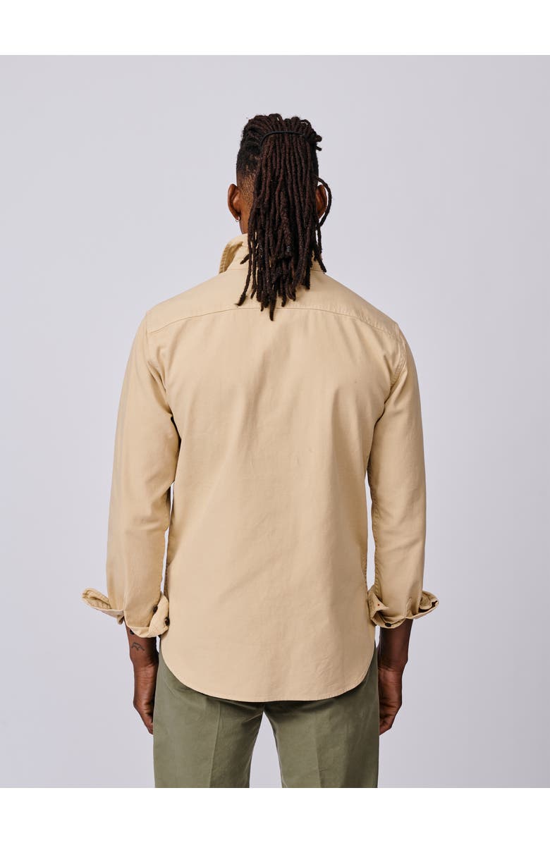 Aubin Henderson Canvas Relaxed Fit Overshirt, Alternate, color, Sand