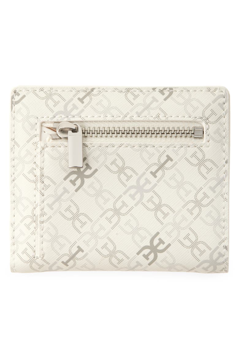 Harper Monogram Faux Leather Bifold Wallet, Alternate, color, WHITE