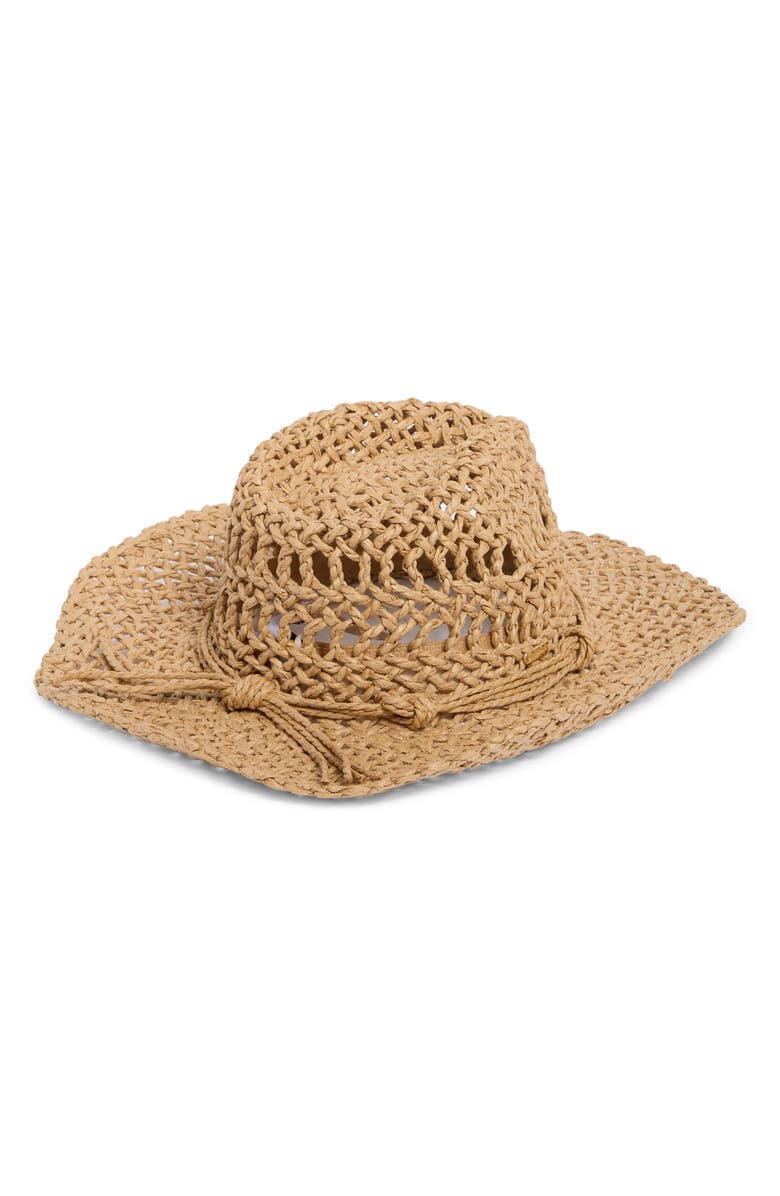 Steve Madden Lani Western Hat, Alternate, color, Tan