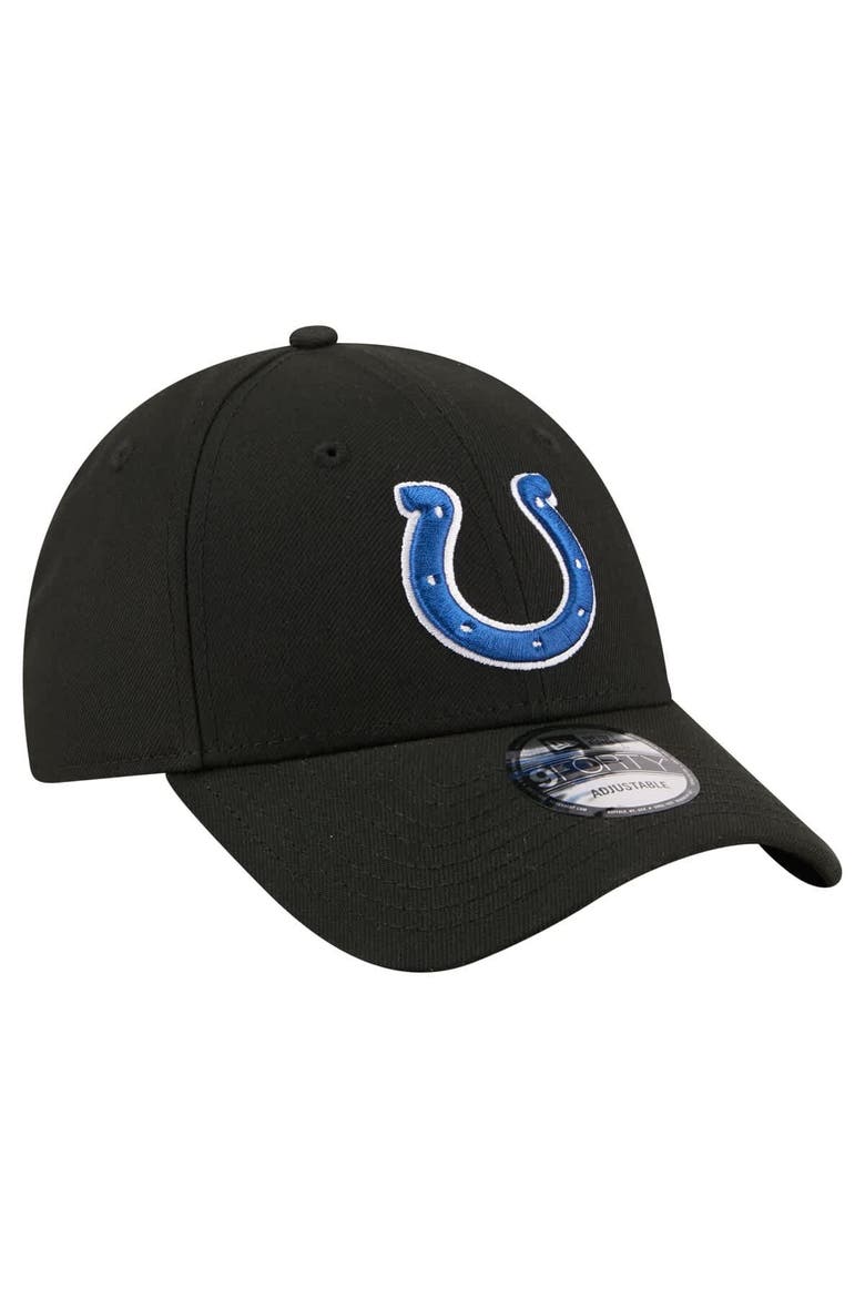 Men's New Era  Black Indianapolis Colts Core Team 9FORTY Adjustable Hat, Alternate, color, Black
