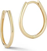 Ember Fine Jewelry Pear Shape Hoop Earrings