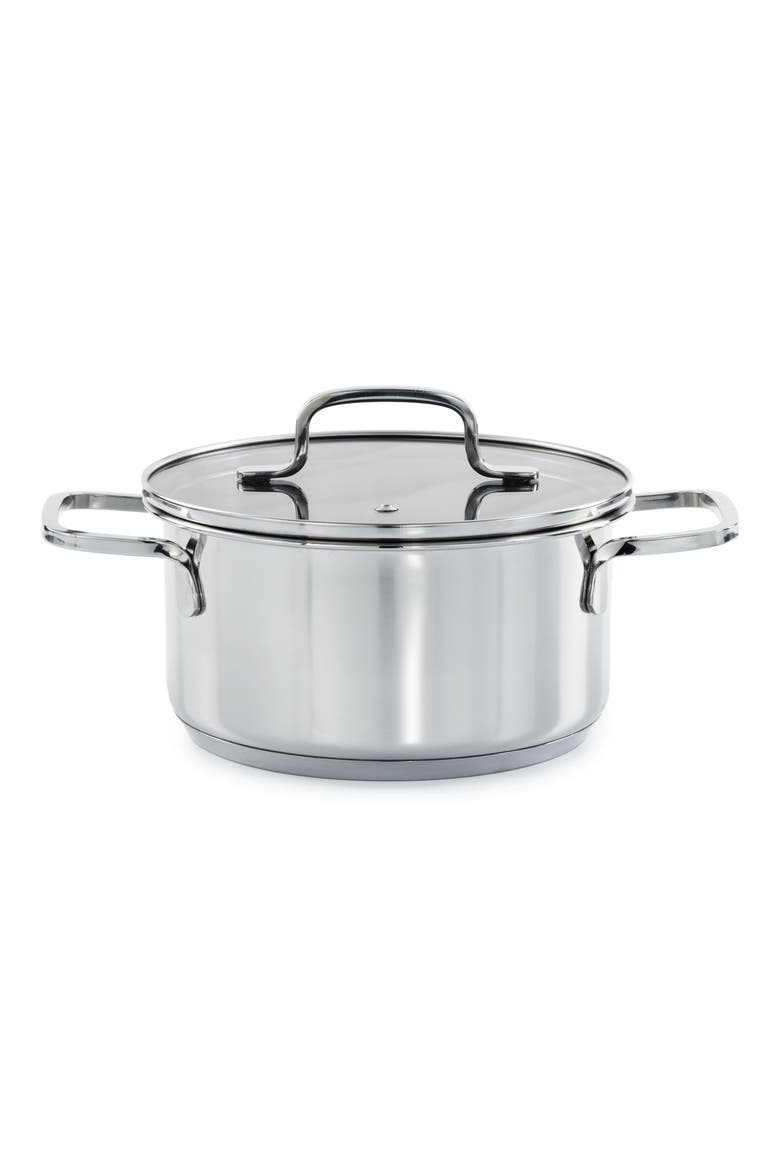 Dina Helix 2.2-Quart Stockpot, Alternate, color, SILVER