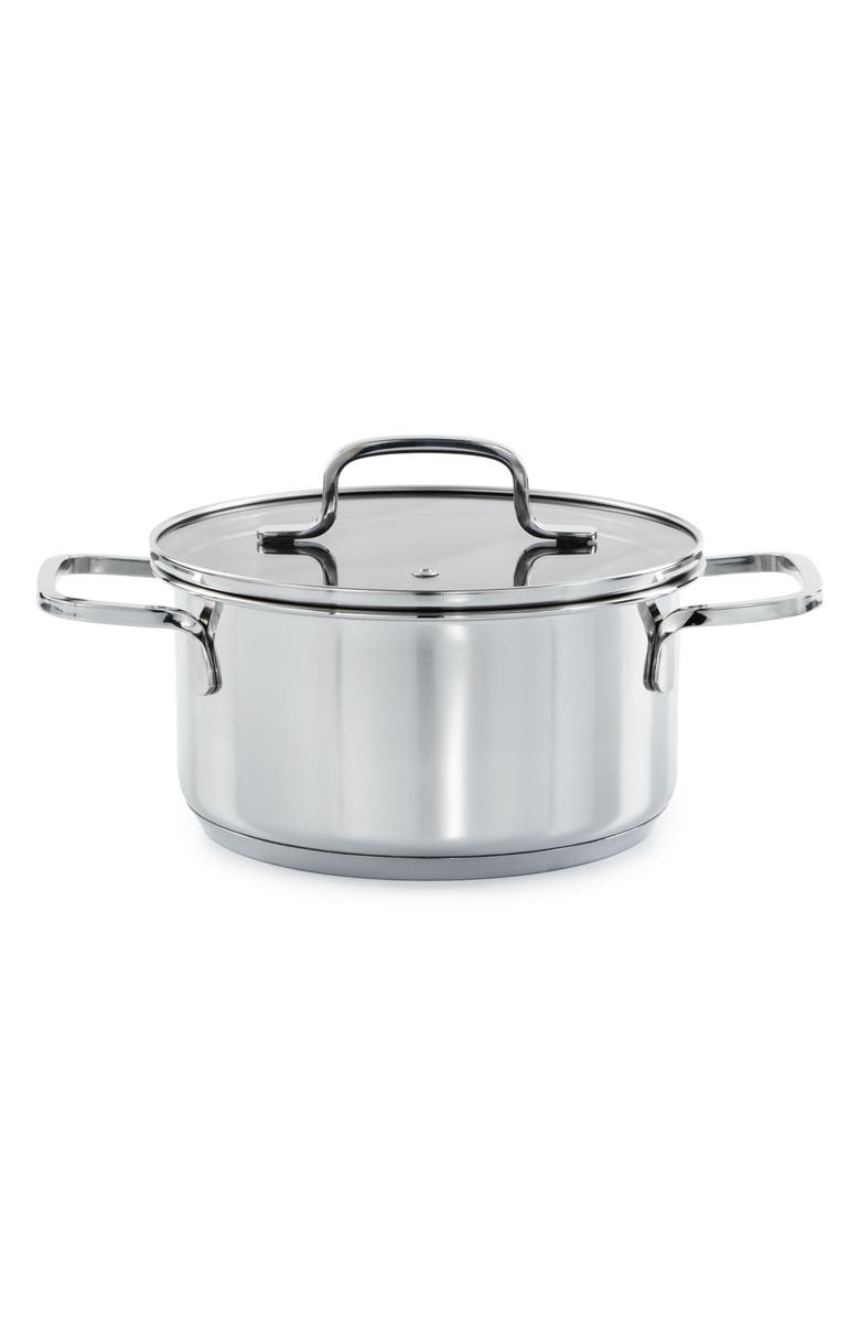 BergHOFF Dina Helix 2.2-Quart Stockpot, Alternate, color, Silver