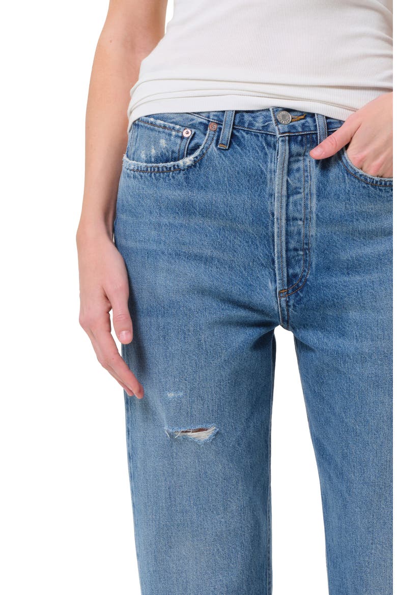 '90s Mid Rise Crop Relaxed Straight Leg Jeans, Alternate, color, SHRINE