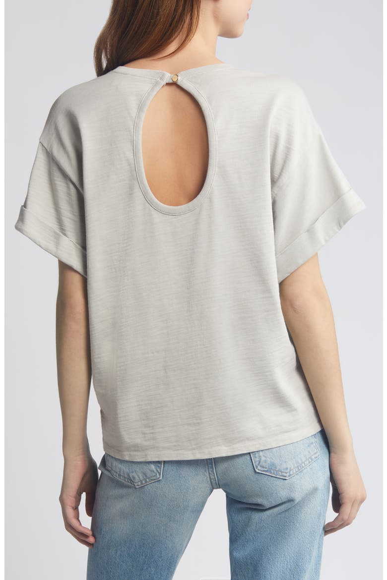 Jade Keyhole T-Shirt, Alternate, color, PUMICE