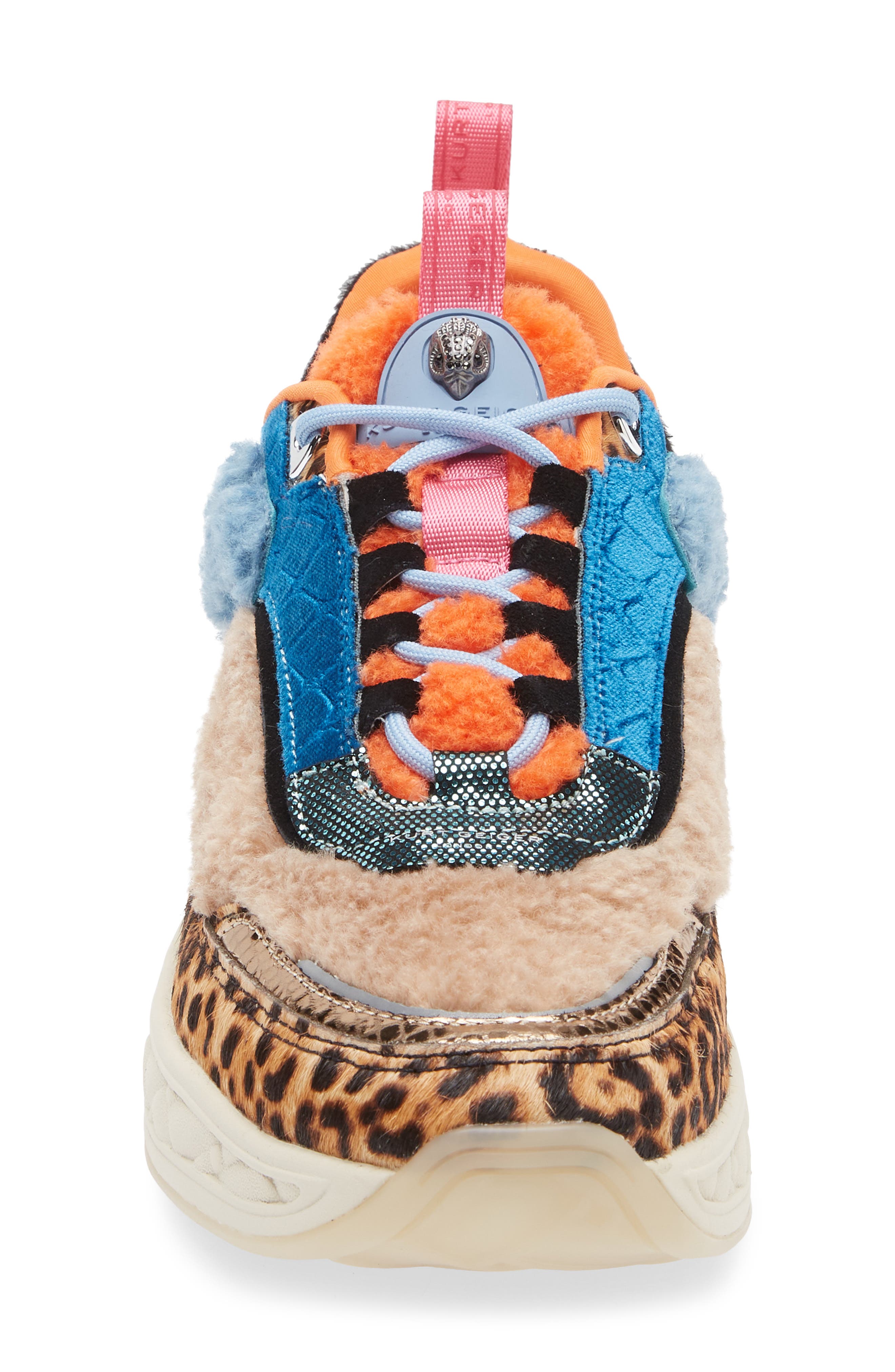 Kurt Geiger London Kensington Faux Shearling Panel Sneaker, Alternate, color, Brown/ Oth