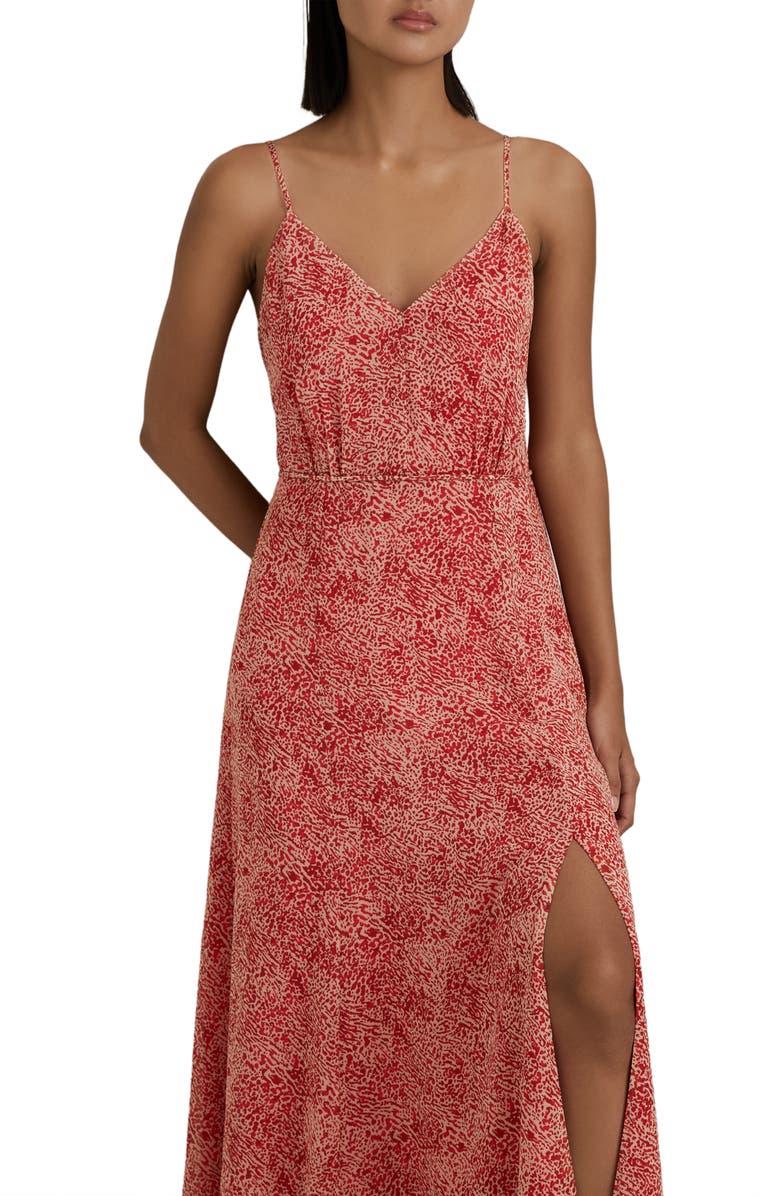 Reiss Olivia Tie Waist Maxi Dress, Alternate, color, 