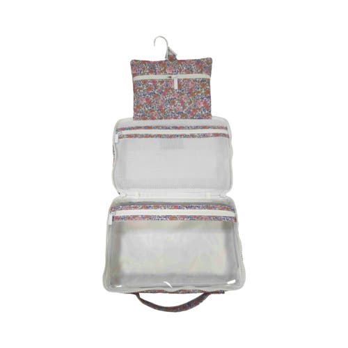 Trvl Design Garden Floral Hanging Toiletry Bag In Pink