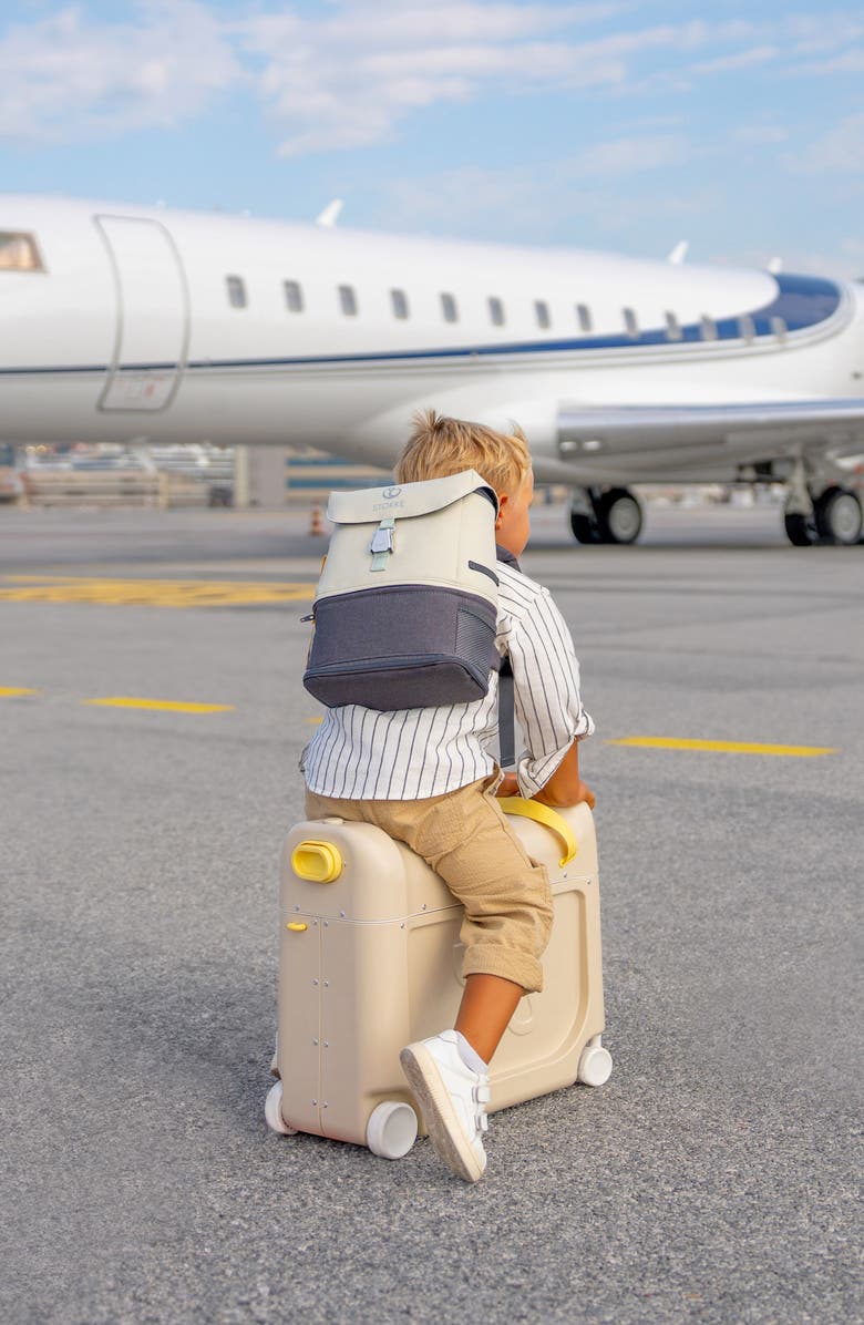 Stokke JetKids BedBox<sup>®</sup> Ride-On Carry-On Suitcase & Backpack Travel Set, Alternate, color, White