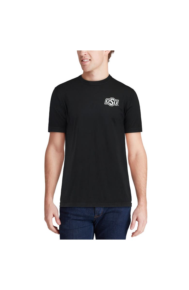 IMAGE ONE Men's Black Oklahoma State Cowboys Baseball Flag Comfort Colors T-Shirt, Alternate, color,