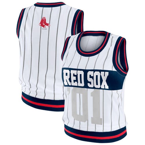 Wear By Erin Andrews White Boston Red Sox Sporty Tank Top