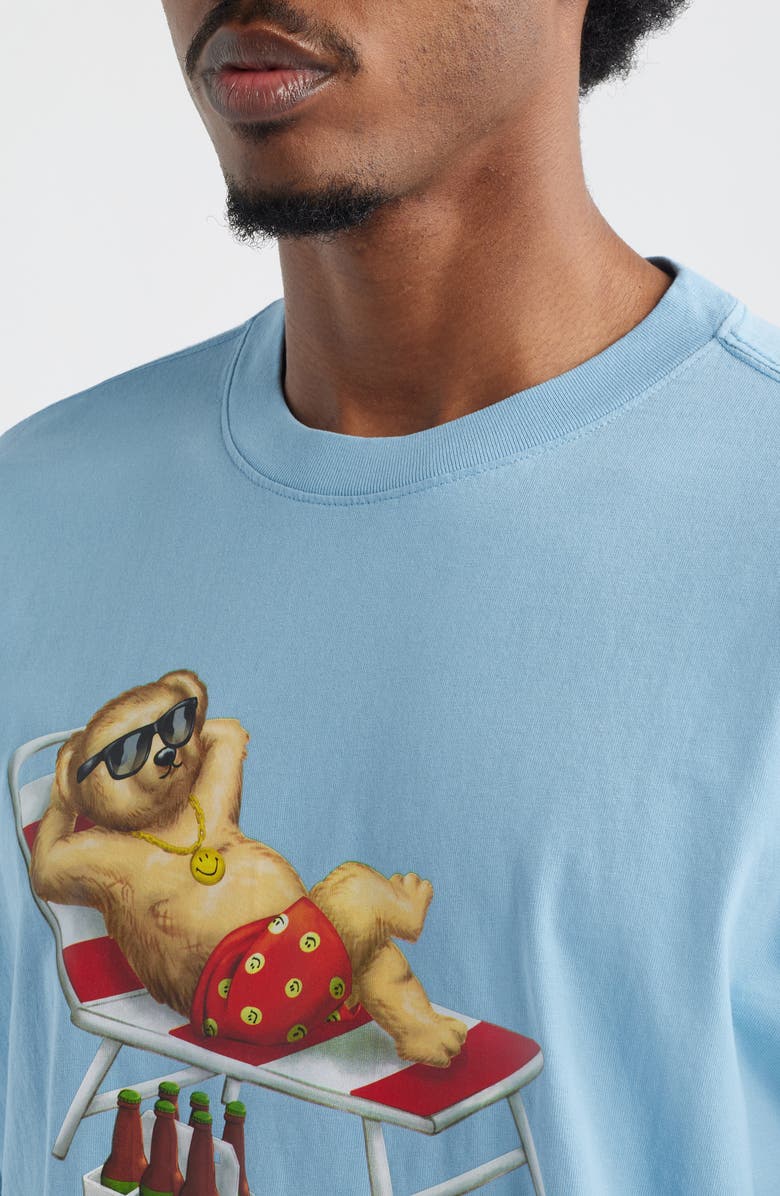 MARKET Smile Bear Cotton T-Shirt, Alternate, color, Blue
