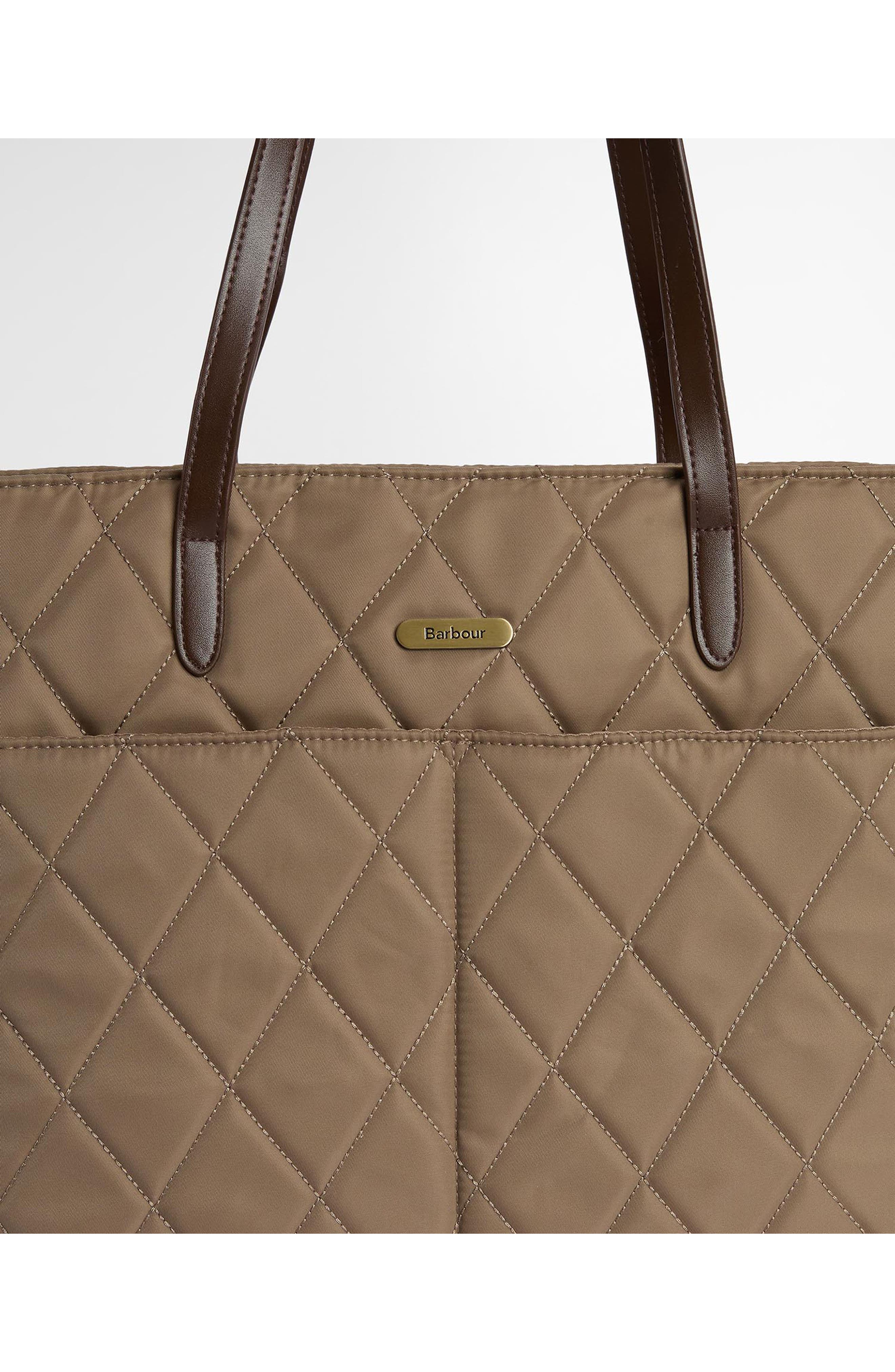 Barbour Quilted Nylon Tote, Alternate, color, 