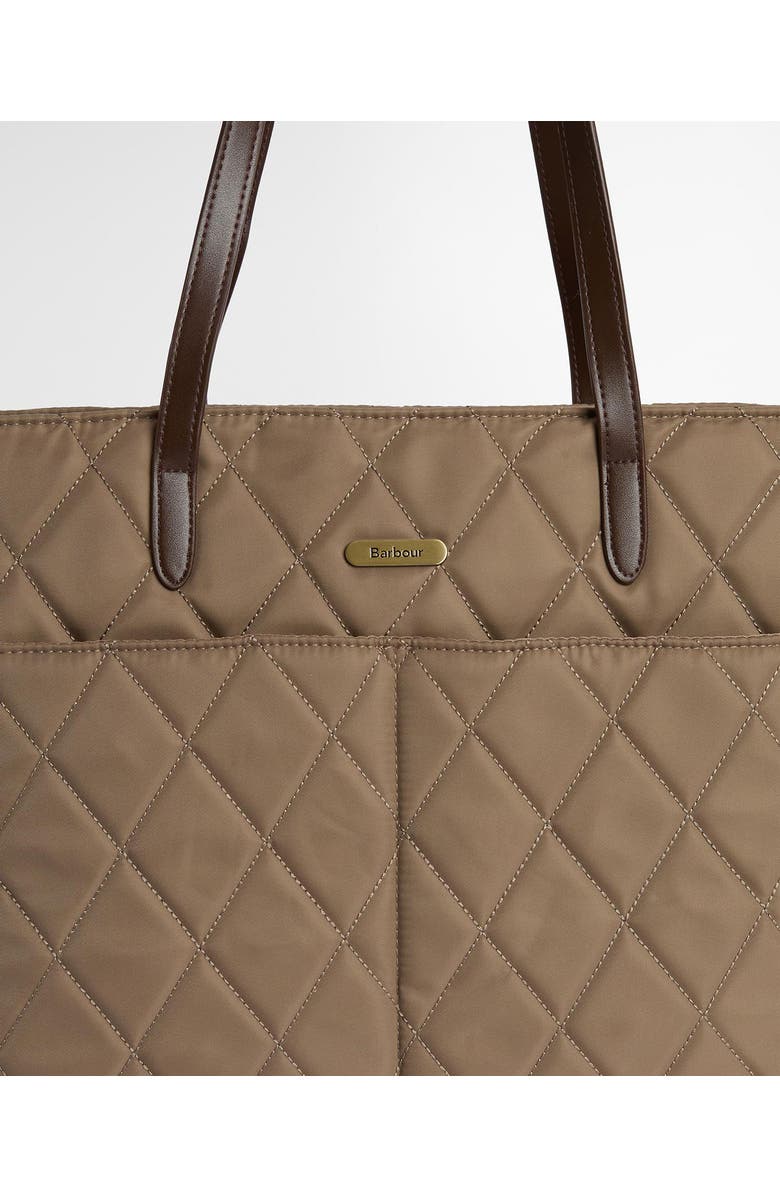 Barbour Quilted Nylon Tote, Alternate, color,