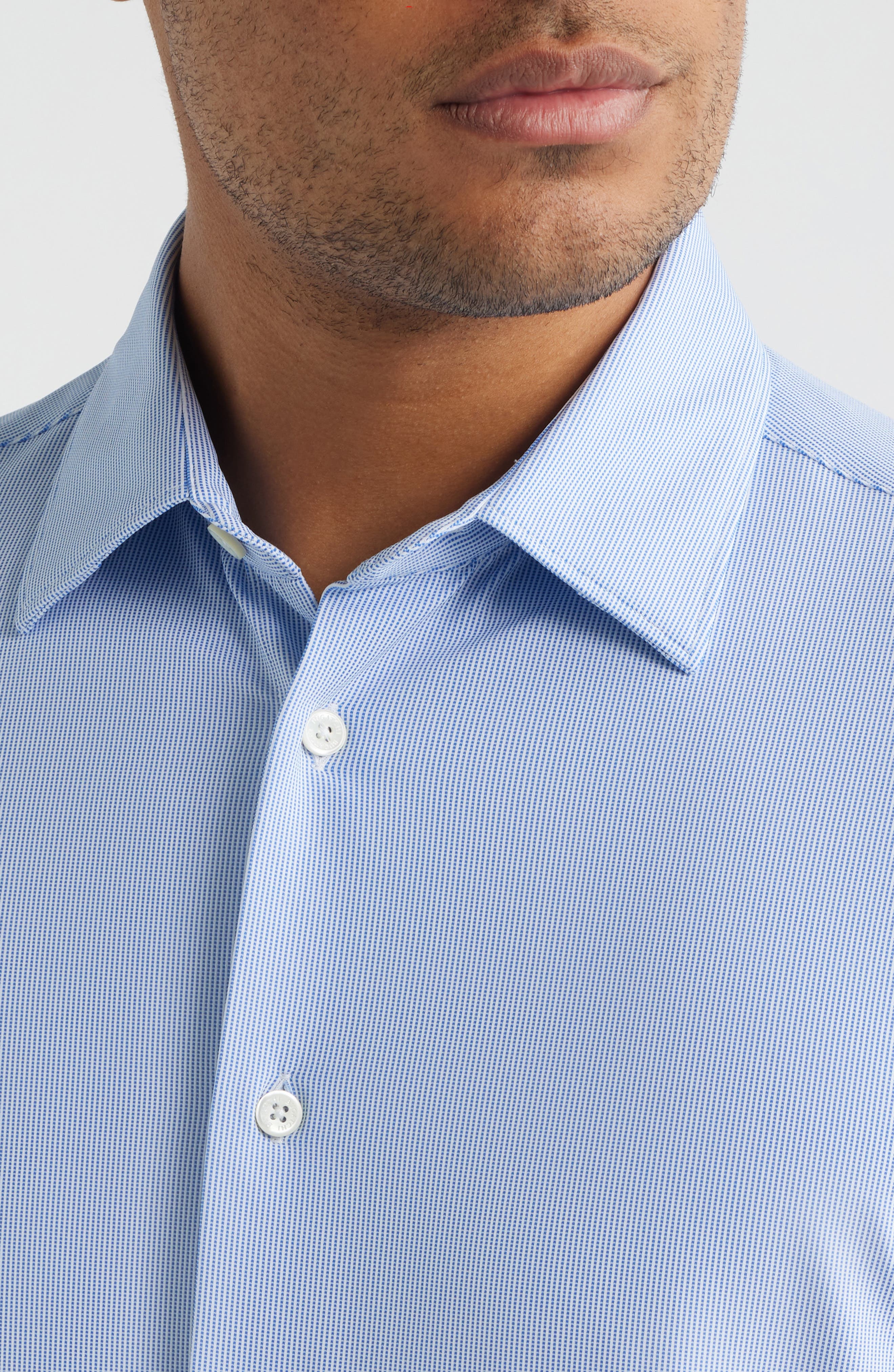 Julian Shaped Fit Stretch Button-Up Shirt - image 2