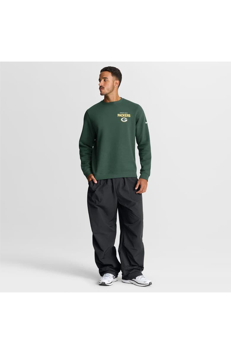 Nike Men's Nike Green Green Bay Packers Primetime Club Fleece Pullover Sweatshirt, Alternate, color, Green