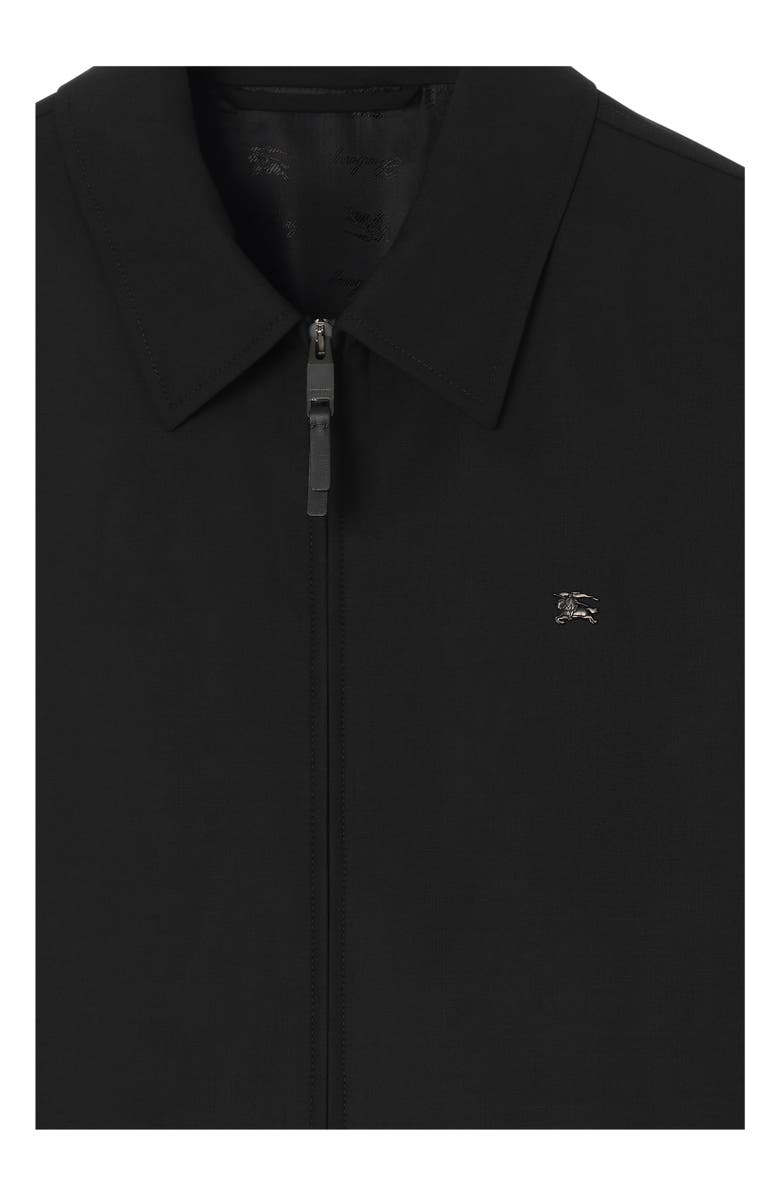 Burberry Wool Bloomsbury Track Jacket, Alternate, color, Black