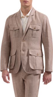 Bugatchi Linen Safari Jacket