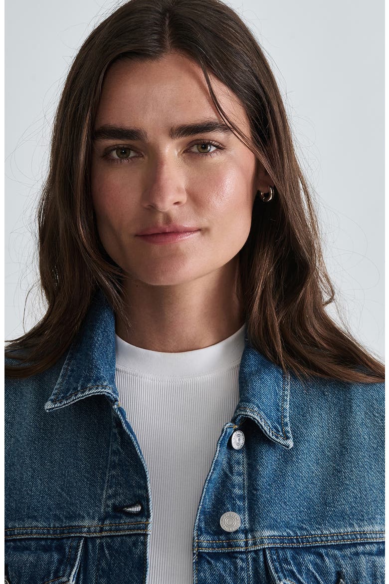 Rubie Denim Trucker Jacket, Alternate, color, MID SHADED CLASSIC B