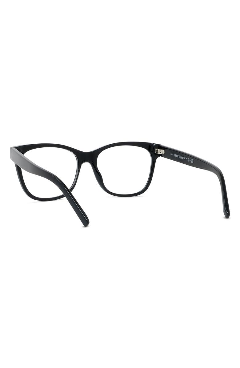 Givenchy 4G 52mm Rectangular Optical Glasses, Alternate, color,