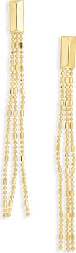 NORDSTROM RACK Demi Fine Ball Chain Linear Drop Earrings