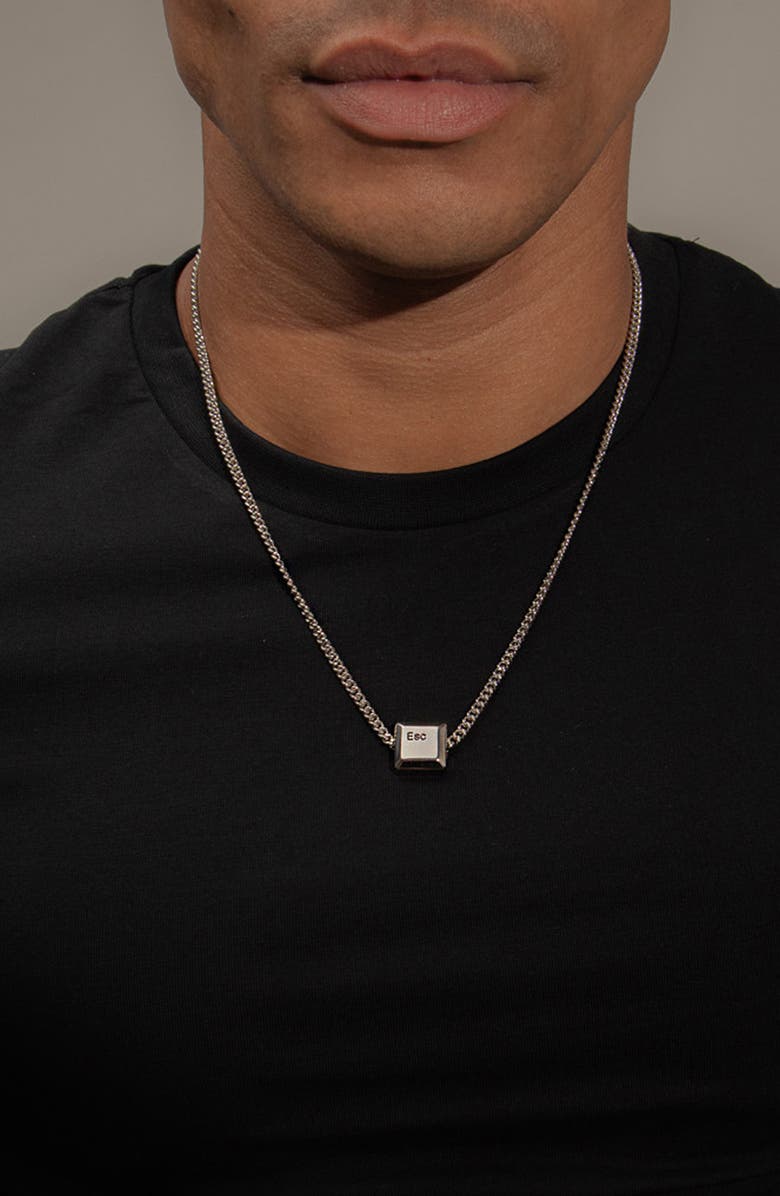 YOJ Esc Necklace In Silver, Alternate, color, Silver