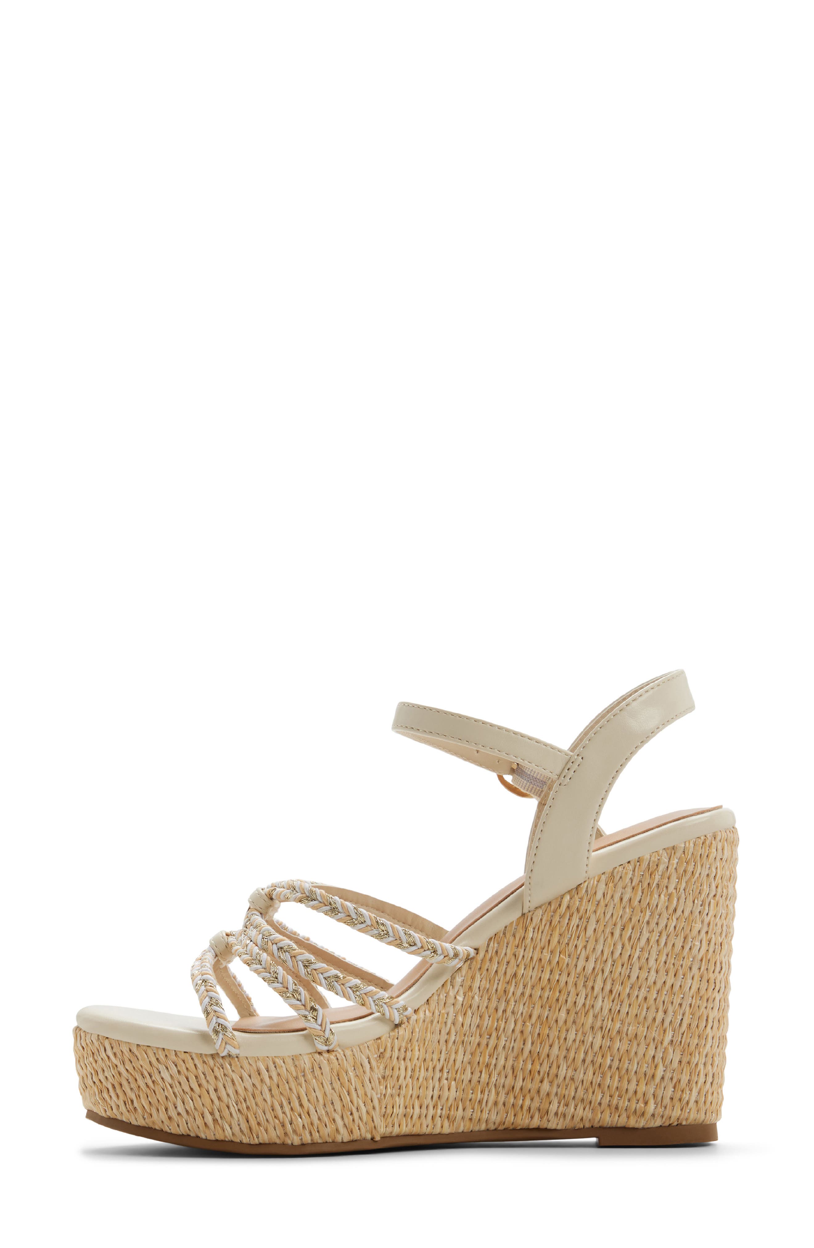 Call It Spring By Aldo Kaylya Ankle Strap Platform Wedge Sandal, Alternate, color, Other Beige