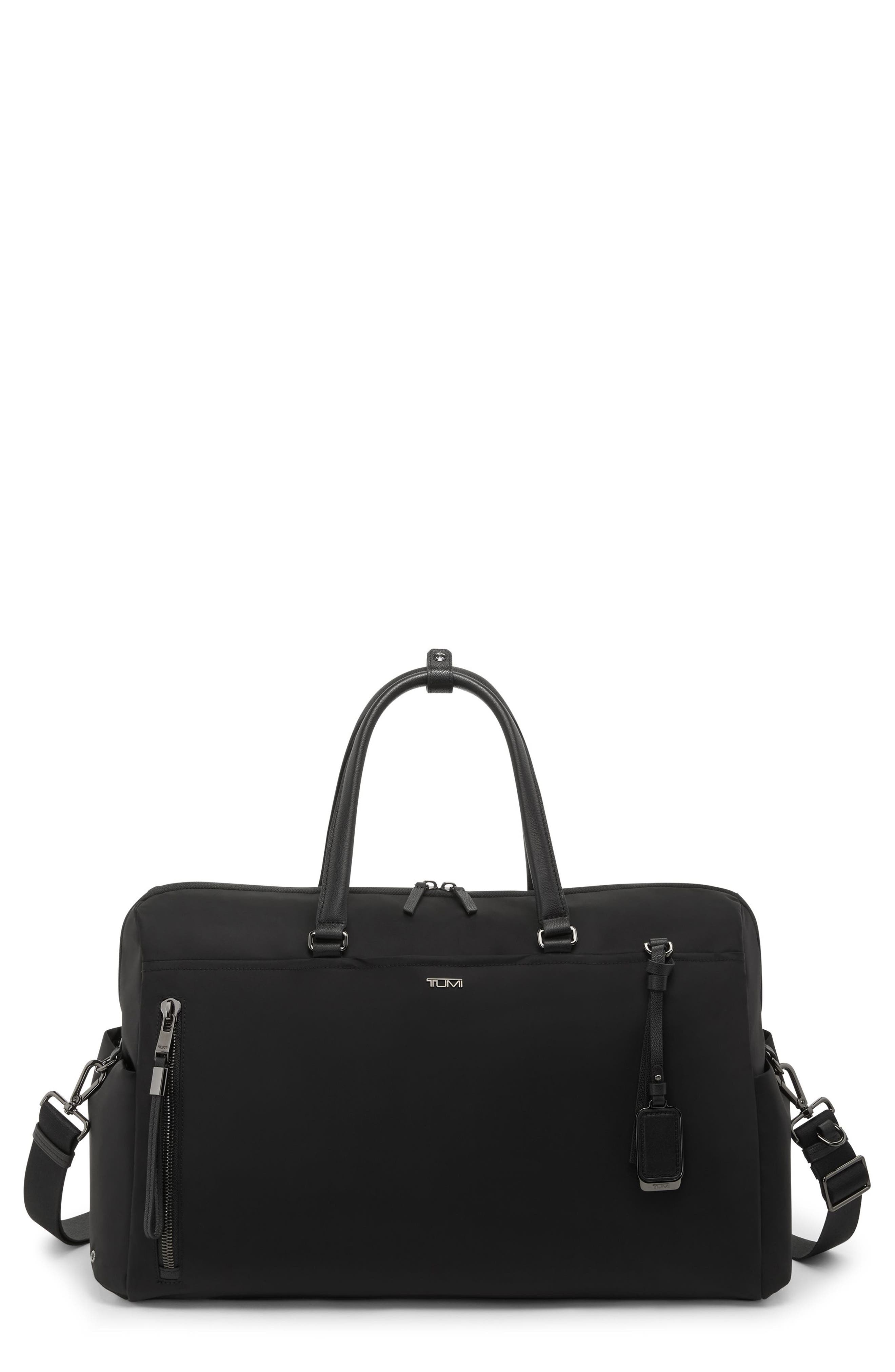 TUMI Voyageur Venice Duffle Bag, Main, color, Black/ Gunmetal