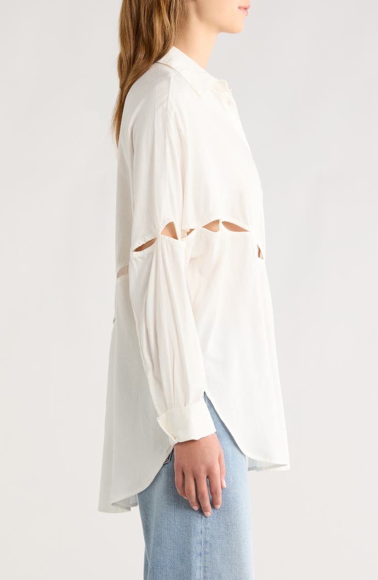 Topshop Splice Shirt, Alternate, color, 