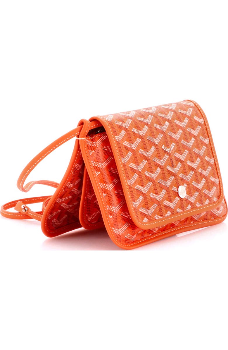 Pre-Owned Goyard Plumet Clutch Wallet Coated Canvas, Alternate, color, Orange
