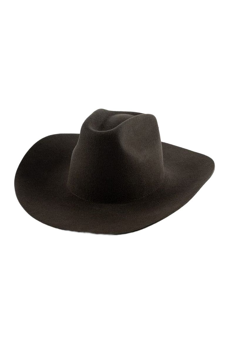 Lane Brick Top Western Hat, Alternate, color, Dark Brown