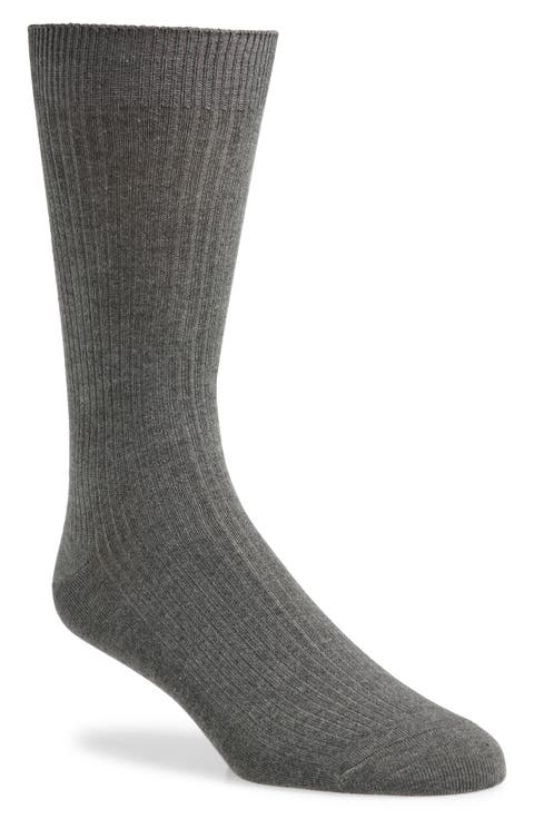 Casual Rib Crew Socks