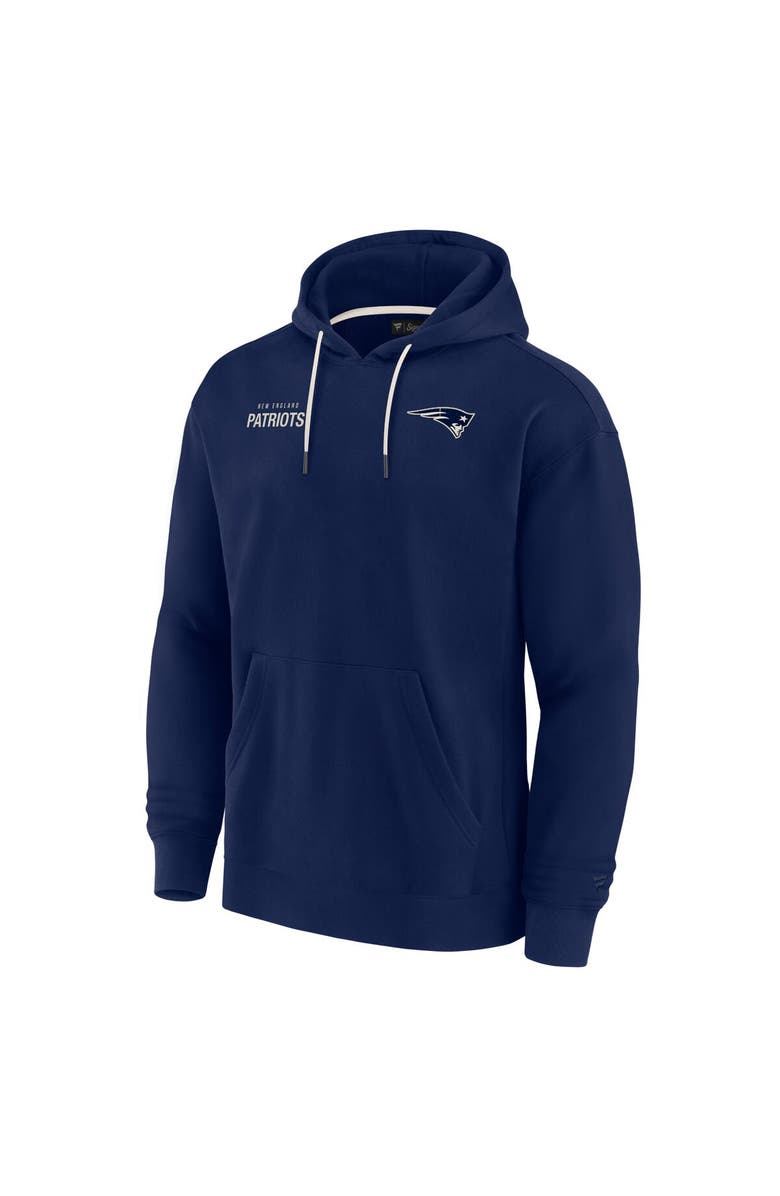 Fanatics Signature Unisex Fanatics Signature Navy New England Patriots Elements Super Soft Fleece Pullover Hoodie, Alternate, color, Navy