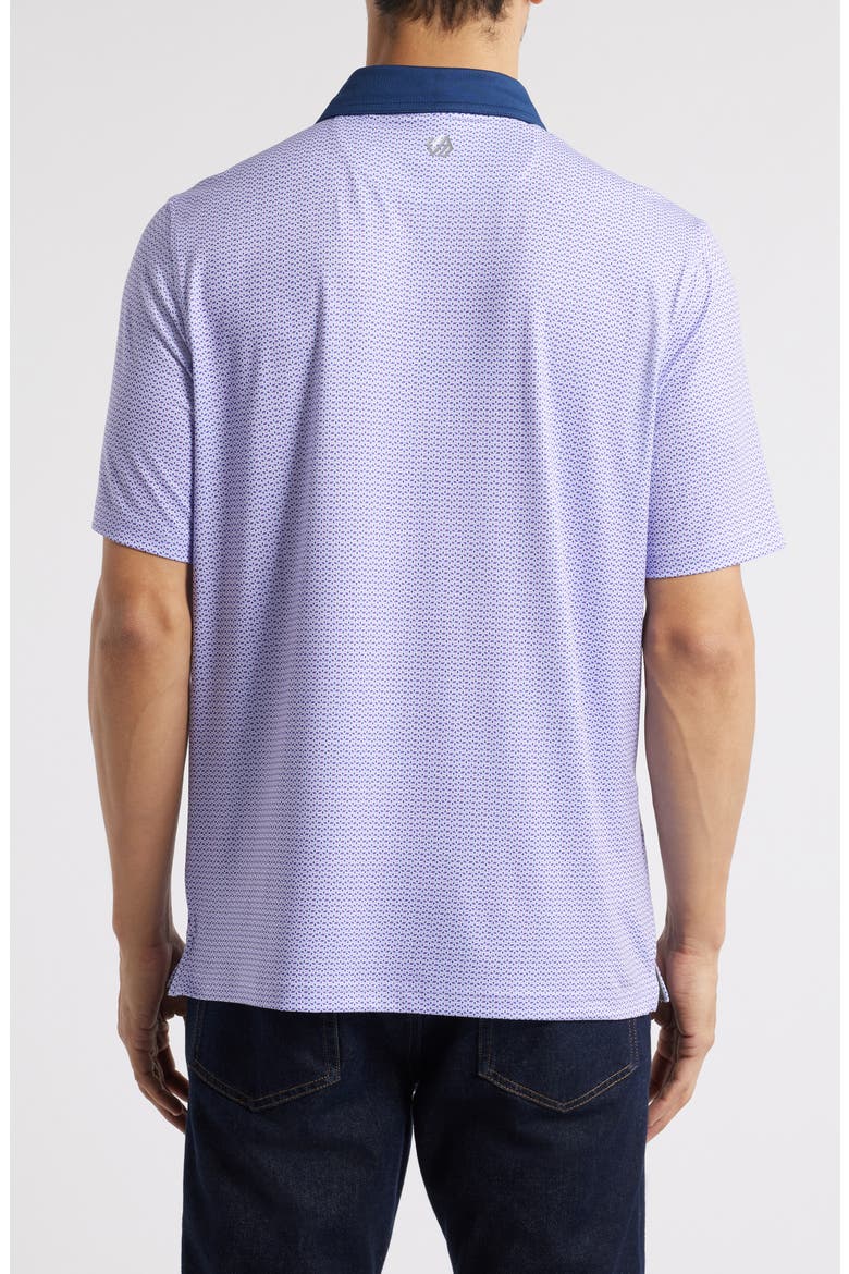 XC4® + Cool Degree™ Geo Print Performance Golf Polo, Alternate, color, PURPLE/NAVY