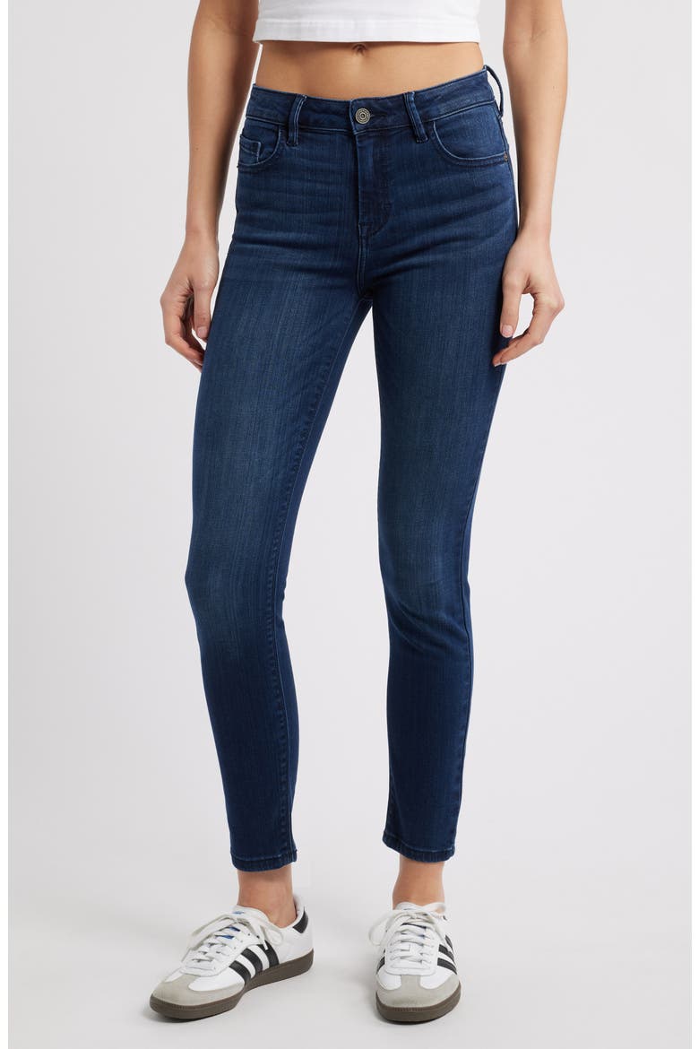 Clean Low Rise Skinny Jeans, Main, color, DK WASH