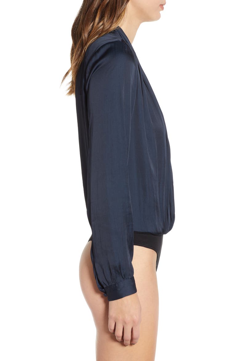 Sevilla Surplice Bodysuit, Alternate, color, NAVY