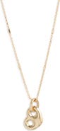 Zoë Chicco 14K Gold Small Puffed Mariner Heart Pendant Bar Station Cable Chain Necklace
