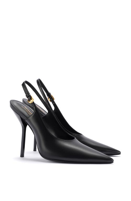 Shop Larroude Larroudé X Altuzarra Pump In Black Leather