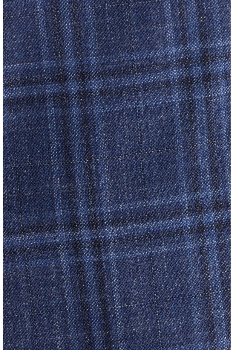 Hutson Slim Fit Blue Check Wool & Silk Blend Sport Coat, Alternate, color, MEDIUM BLUE