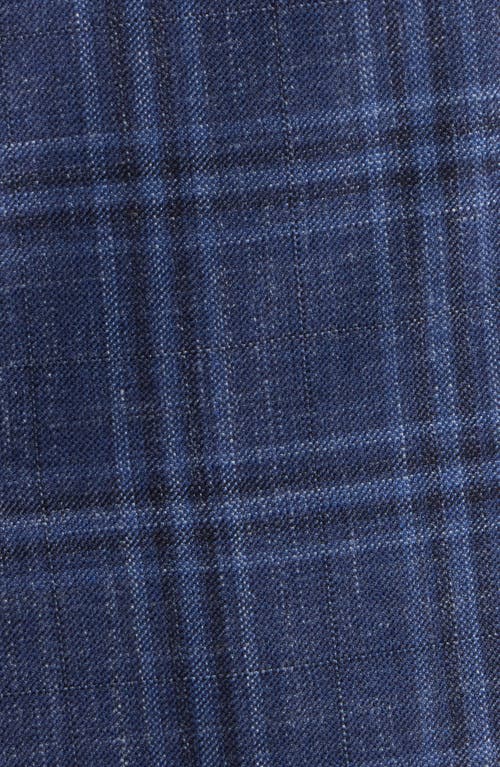 Hugo Boss Boss Hutson Plaid Virgin Wool Sport Coat In Blue