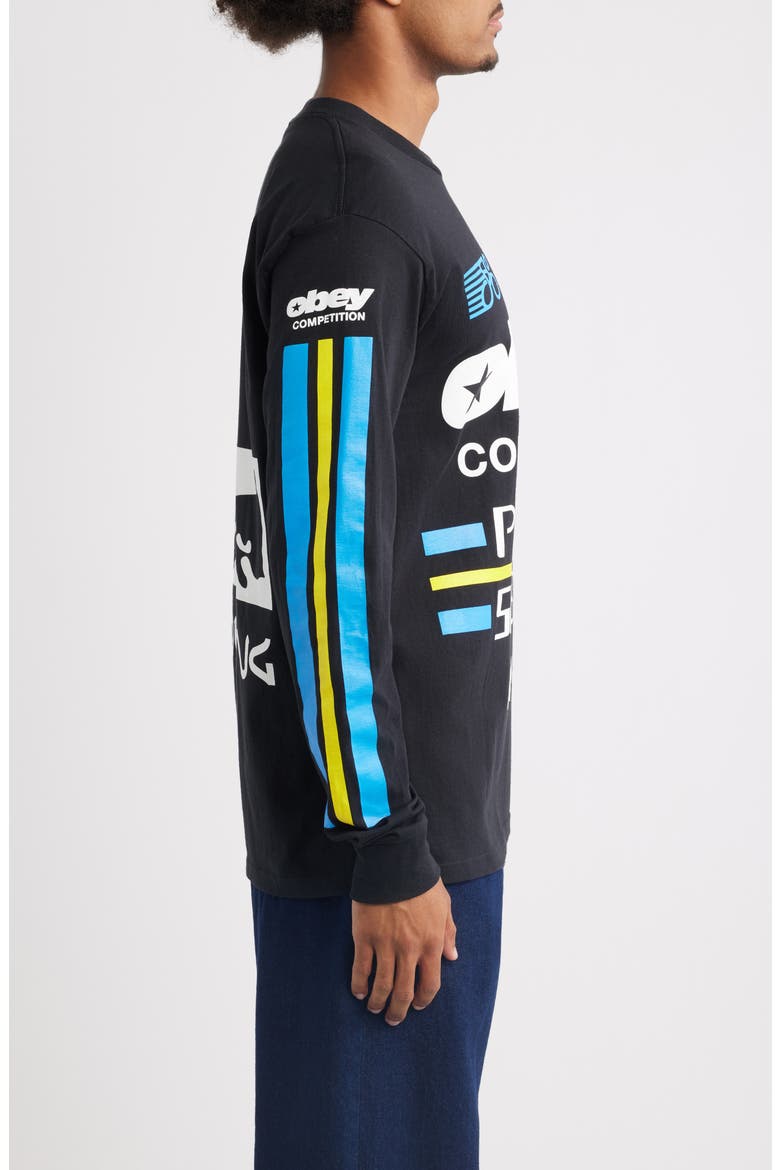 Competition Graphic Long Sleeve T-Shirt, Alternate, color, BLACK