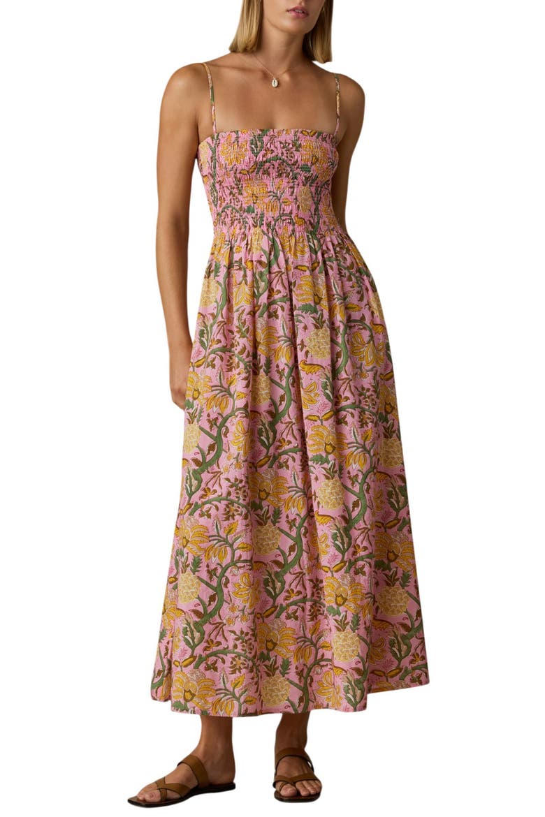 Voile Lucia Maxi Dress, Main, color, BLOSSOM SERENADE