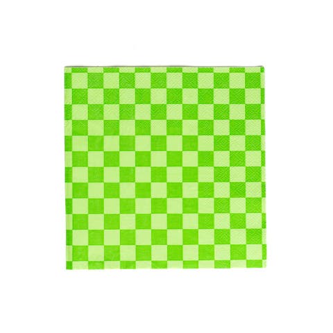 Checkered Cocktail Napkins