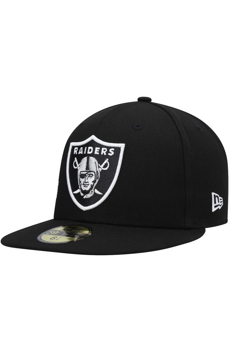 New Era Men's New Era Black Las Vegas Raiders Stateview 59FIFTY Fitted Hat, Alternate, color, Black